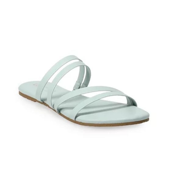 LC Lauren Conrad Jademint Women's Strappy Slide Sandals, Sizes 9,  NWT - Picture 7 of 11